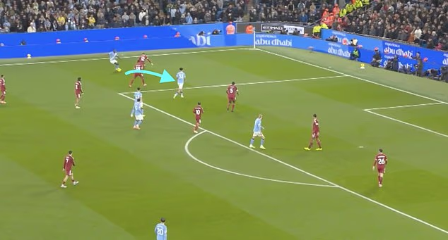image-114 Comment Jeremy Doku a mis Liverpool à mal, les ajustements tactiques apportés par Pep Guardiola pour tirer le meilleur parti de l'ailier de Manchester City et les statistiques qui prouvent qu'il est le meilleur dribbleur de Premier League
