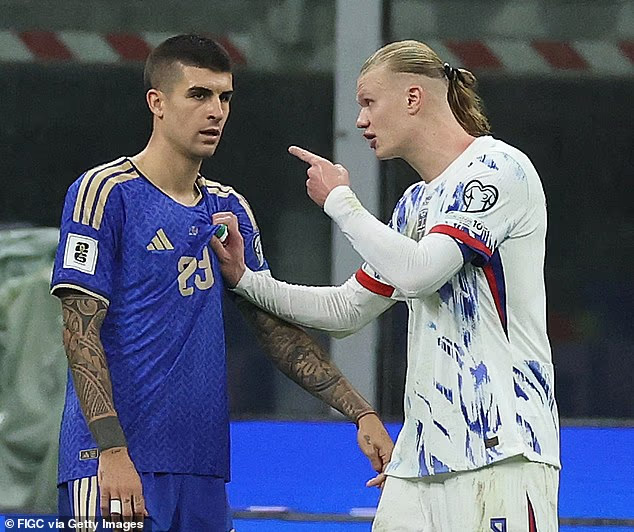 image-430 Erling Haaland révèle les détails crus de sa dispute à caractère sexuel avec la star italienne - puis sort à 2 heures du matin après avoir pris sa place en Coupe du monde aux dépens des Azzurri !