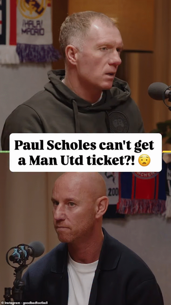 image-816-576x1024 Manchester United menacerait la légende Nicky Butt de lui retirer son abonnement saisonnier ; Paul Scholes affirme avoir dû recourir à des revendeurs à la sauvette. Les supporters sont furieux du manque de loyauté du club.